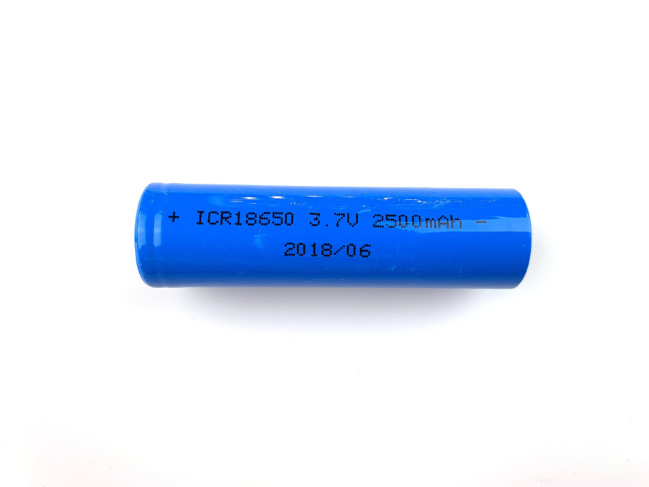 18650 Lithium Ion Polymer Battery - 3.7V 2500mAh