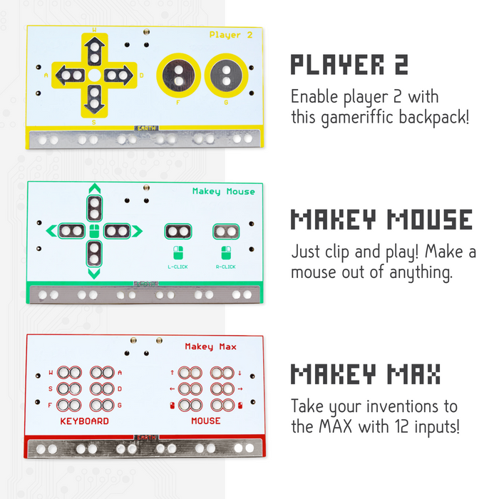 Makey Makey Backpack Bundle with Player 2, Makey Mouse and MAX boards (view 3)