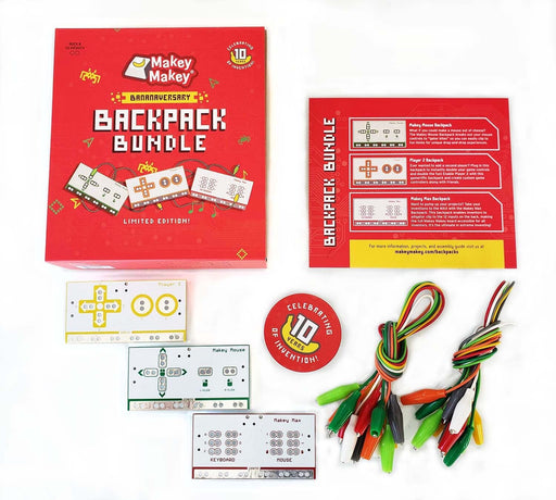 Makey Makey Backpack Bundle with Player 2, Makey Mouse and MAX boards