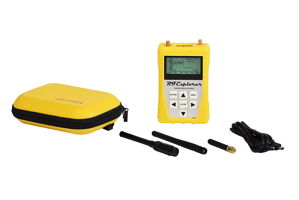 RF Explorer 6G Combo with Yellow EVA Case + Protection Boot & USB Cable