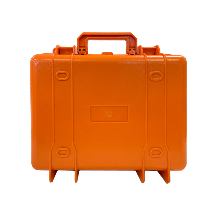 Waterproof Airtight Heavy Duty Hard Plastic Case Orange Back