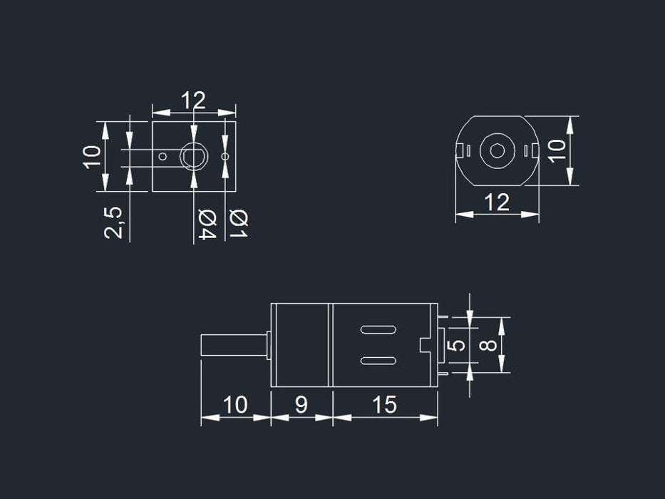 200:1 Gear Reduction Motor