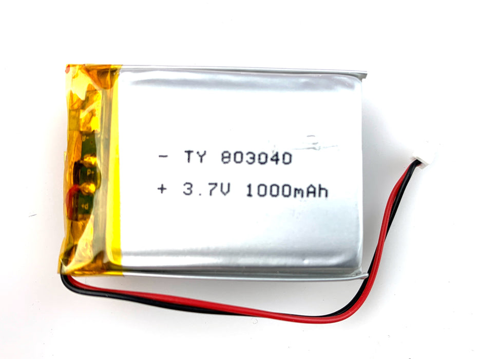 Lithium Ion Polymer Battery 3.7V 1000mAh