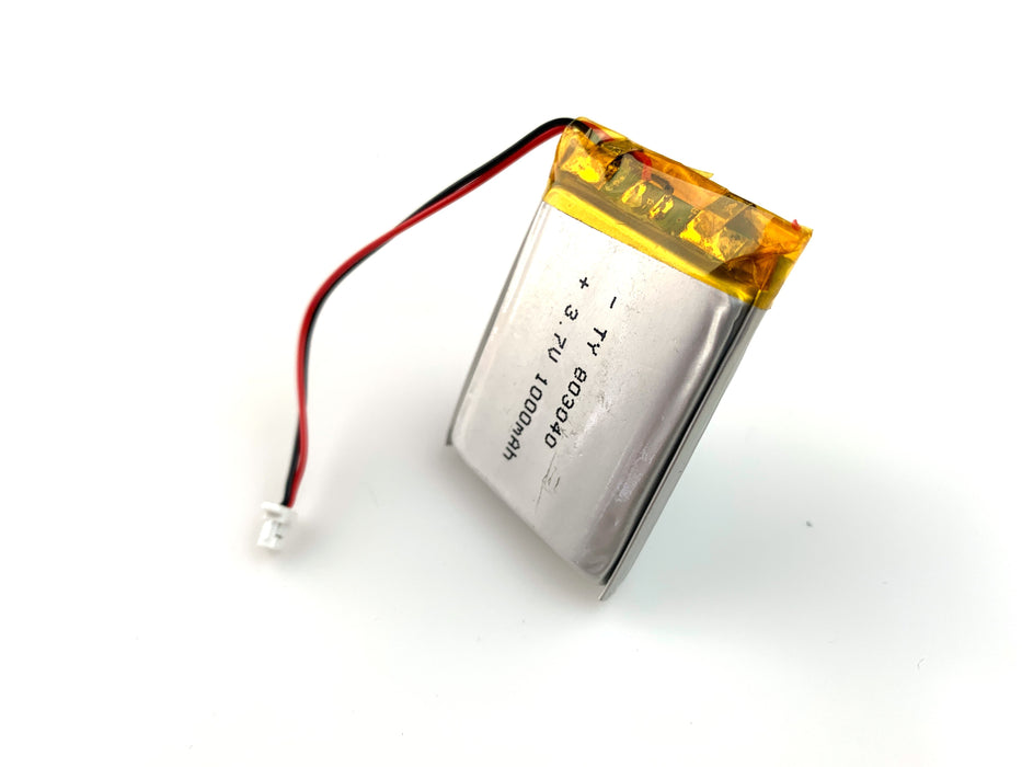 Lithium Ion Polymer Battery 3.7V 1000mAh