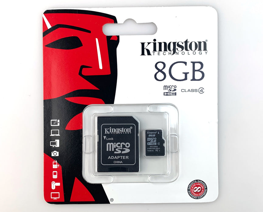 MicroSD Card and Adapter 8GB