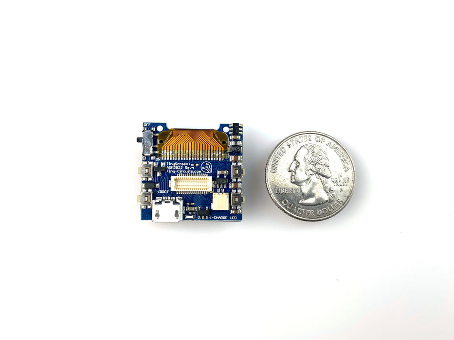 TinyScreen+ (Processor, OLED & USB in one)